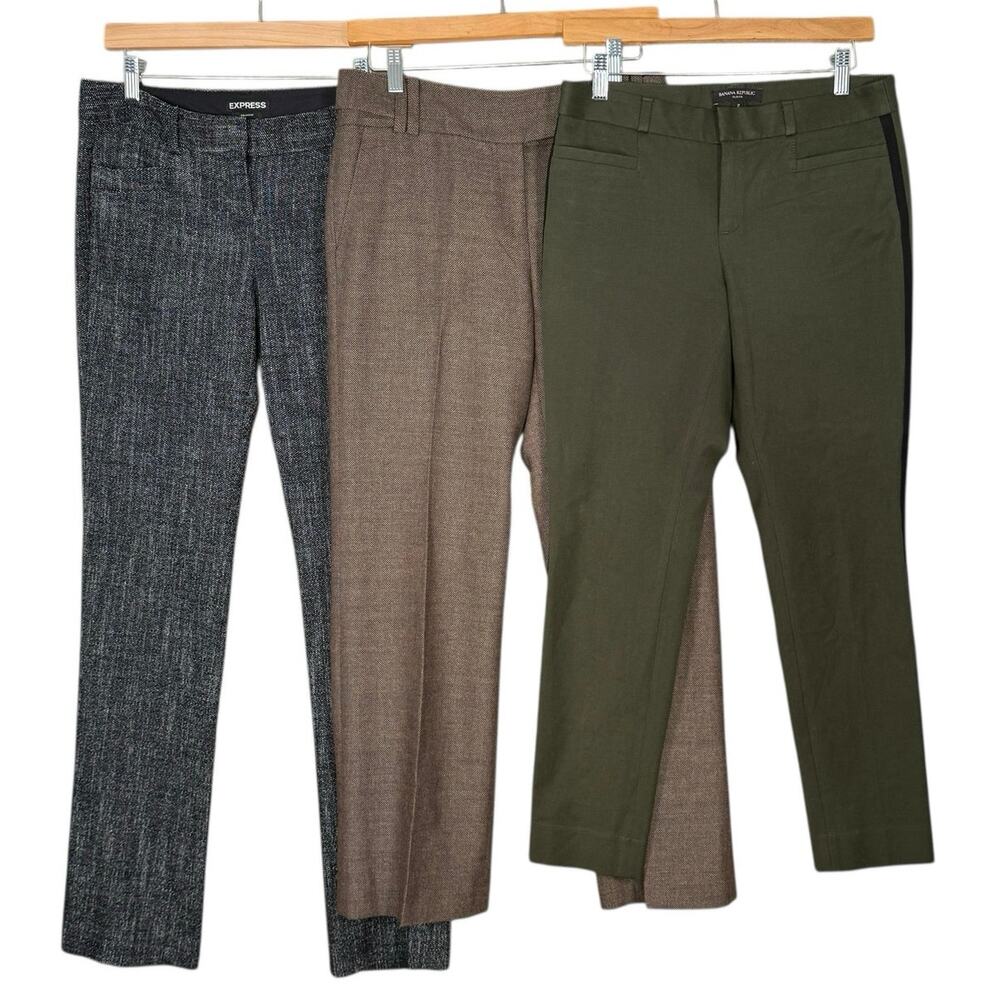 Women’s Work Pants Lot Size 2 Express Ann Taylor Banana Republic Career